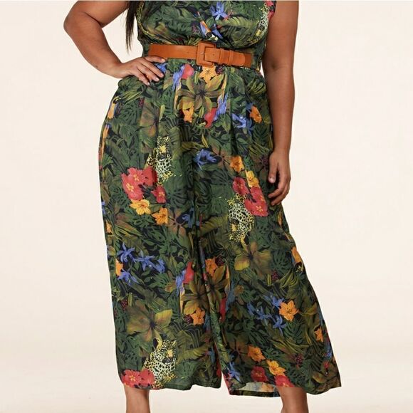 ❤️LAST ONE! NEW L’atise by Amy Plus Size Wide Leg Jumpsuits Size 4X - Picture 4 of 9